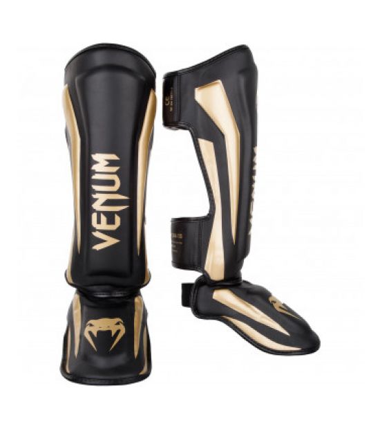 Накладки на ноги   VENUM ELITE STANDUP SHINGUARDS - BLACK/GOLD Накладки на ноги   VENUM ELITE STANDUP SHINGUARDS - BLACK/GOLD